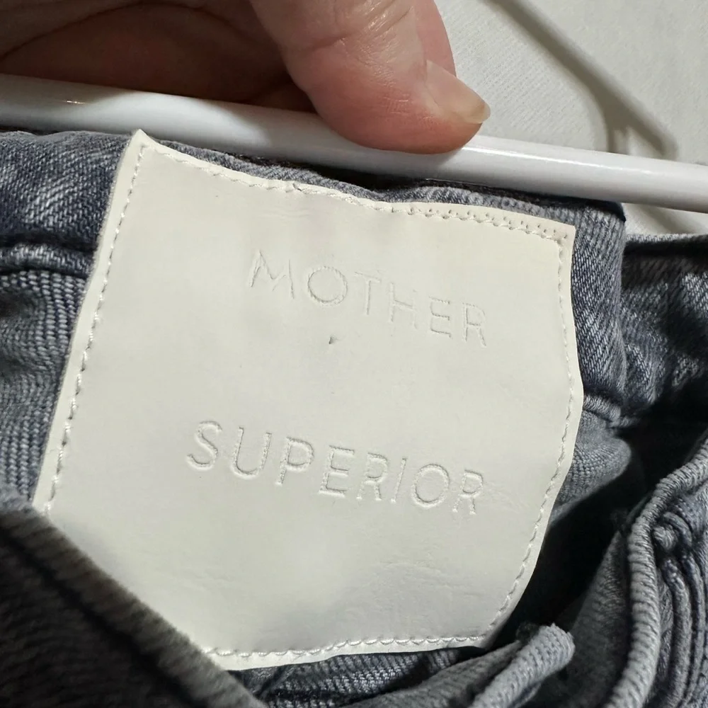 Mother Superior Women’s Sz 25 The Hustler Ankle Gray Jeans Drawing a Blank $238